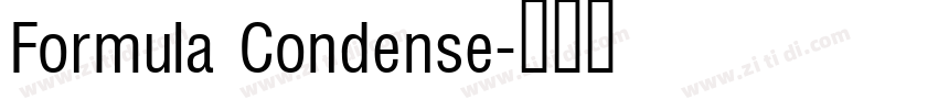 Formula Condense字体转换